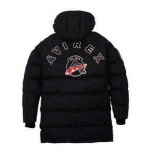 Avirex black jacket parka for men